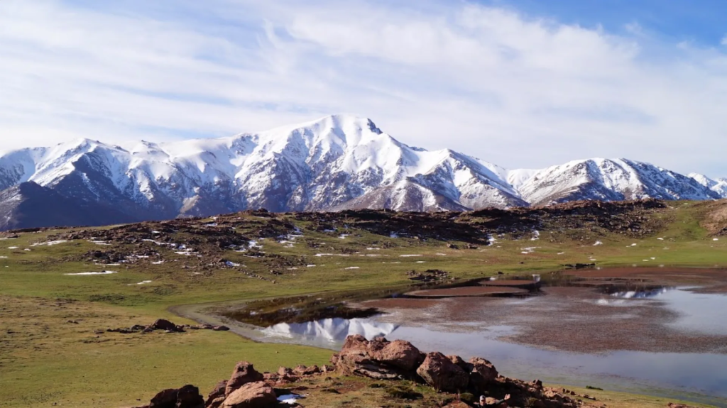 Snow-capped High Atlas peaks
