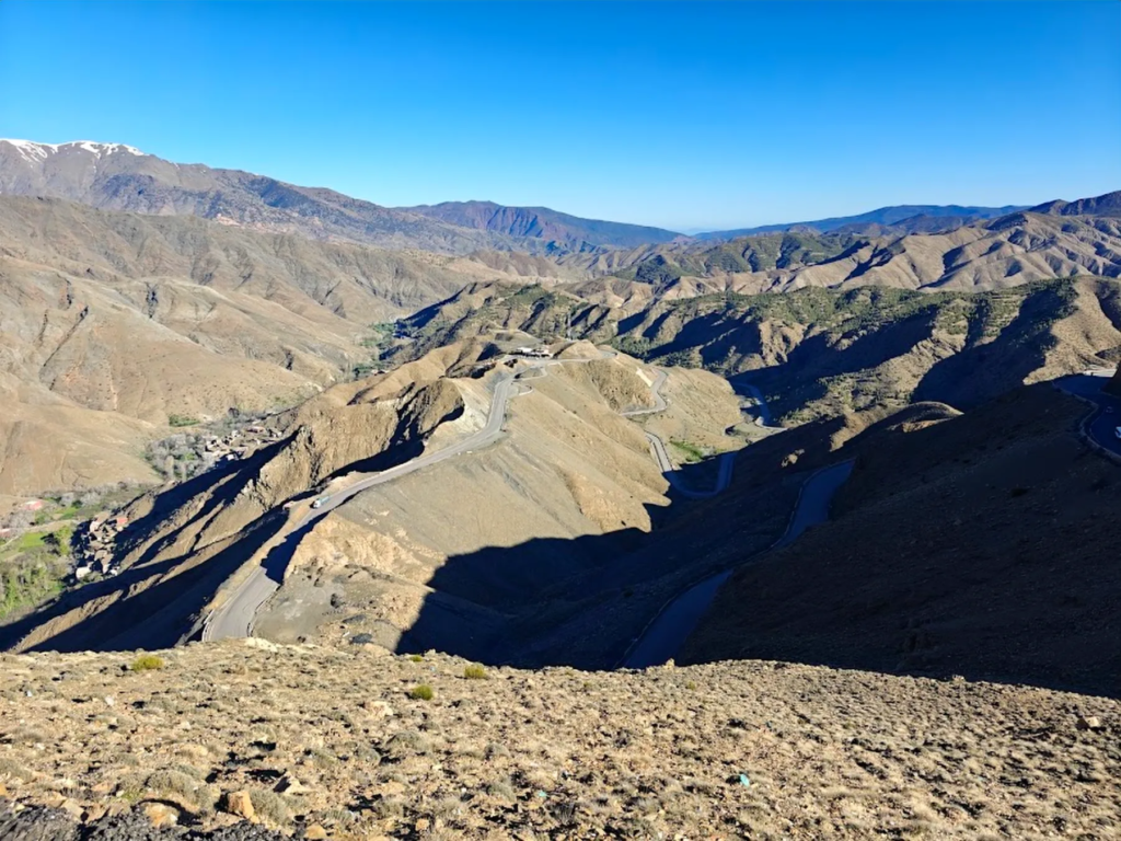 Mountain road through the High Atlas