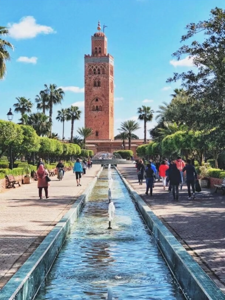 Koutoubia Mosque minaret in Marrakech