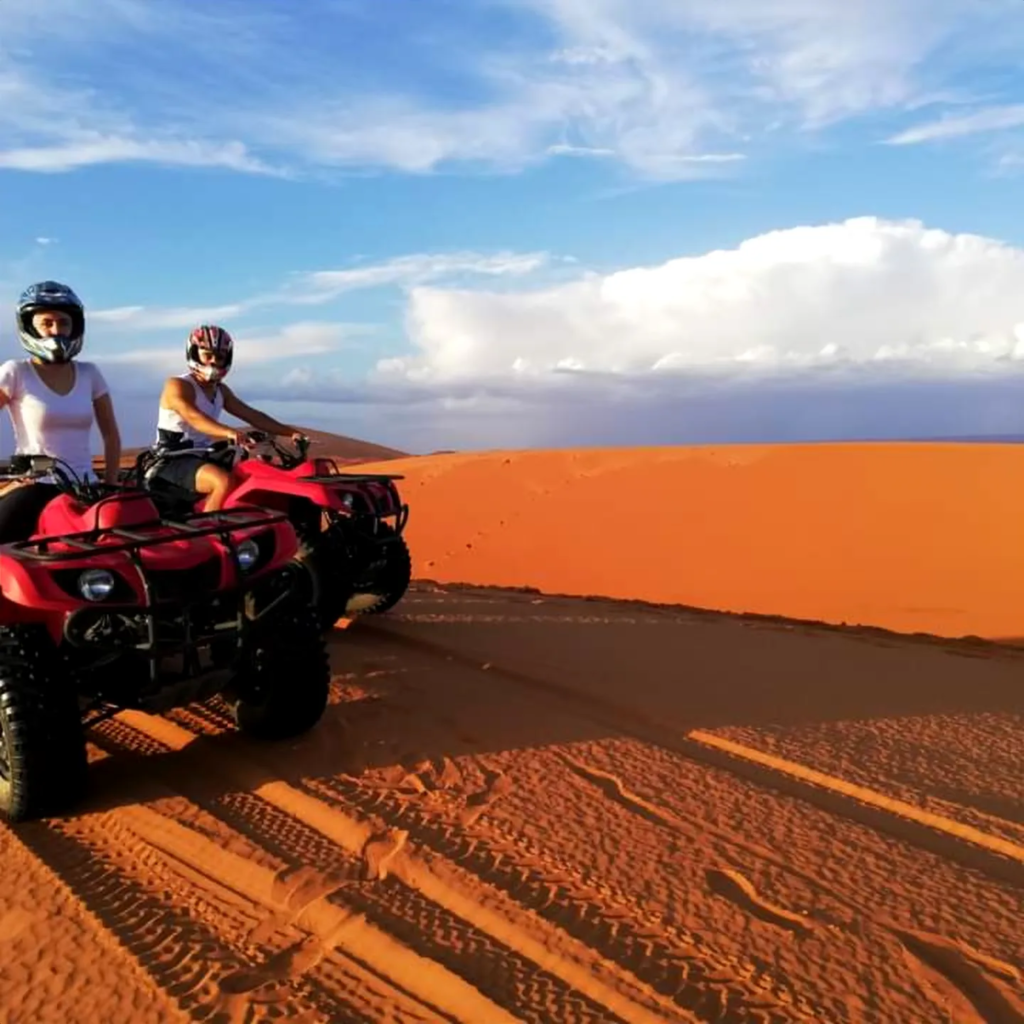 Jízda na čtyřkolkách po dunách Erg Chebbi v Merzouze