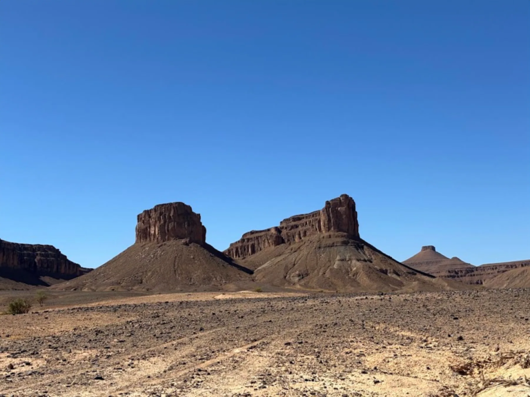 Desert mesas seen on an off-road tour