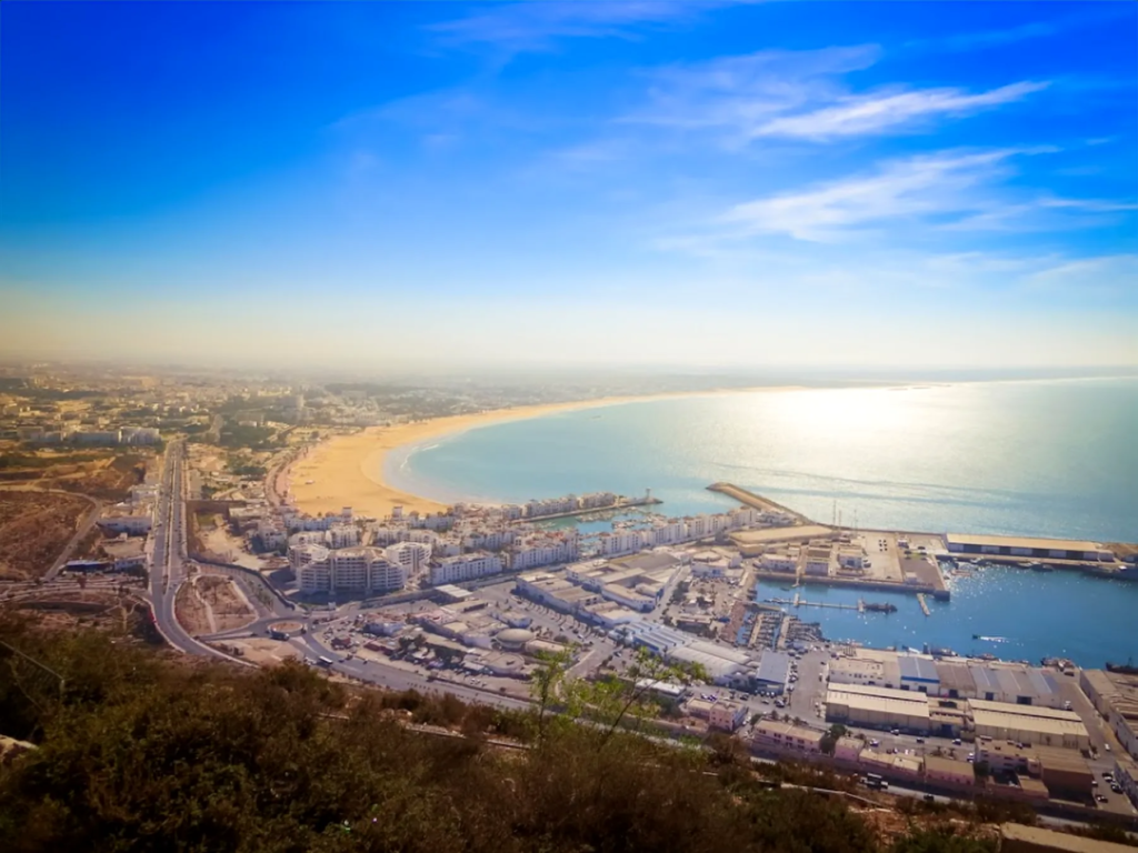 Agadir bay on the Atlantic coast