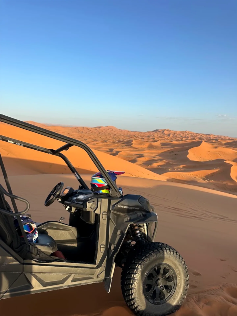 View of the dunes from a desert buggy