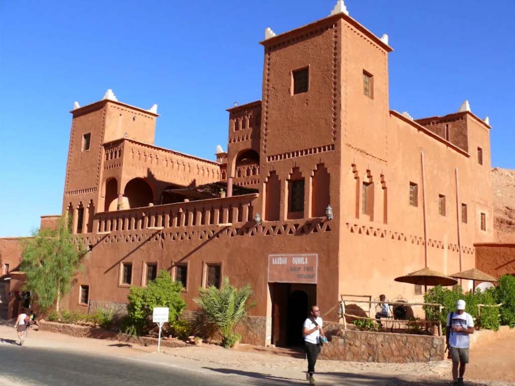 Restaureret kasbah i det sydlige Marokko