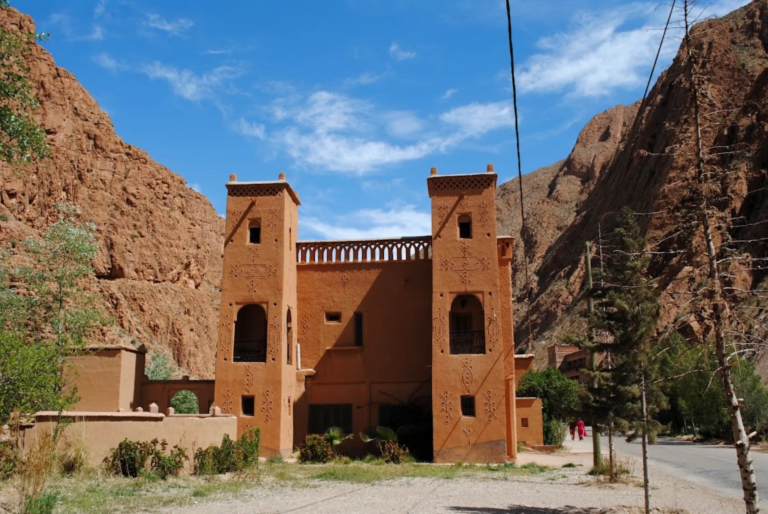 Old mud-brick kasbah in southern Morocco