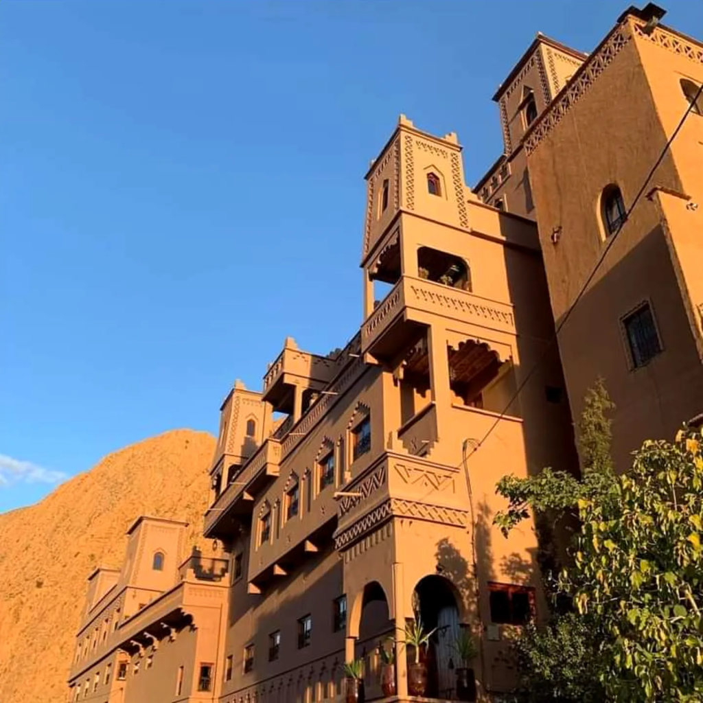 Old mud-brick kasbah in southern Morocco