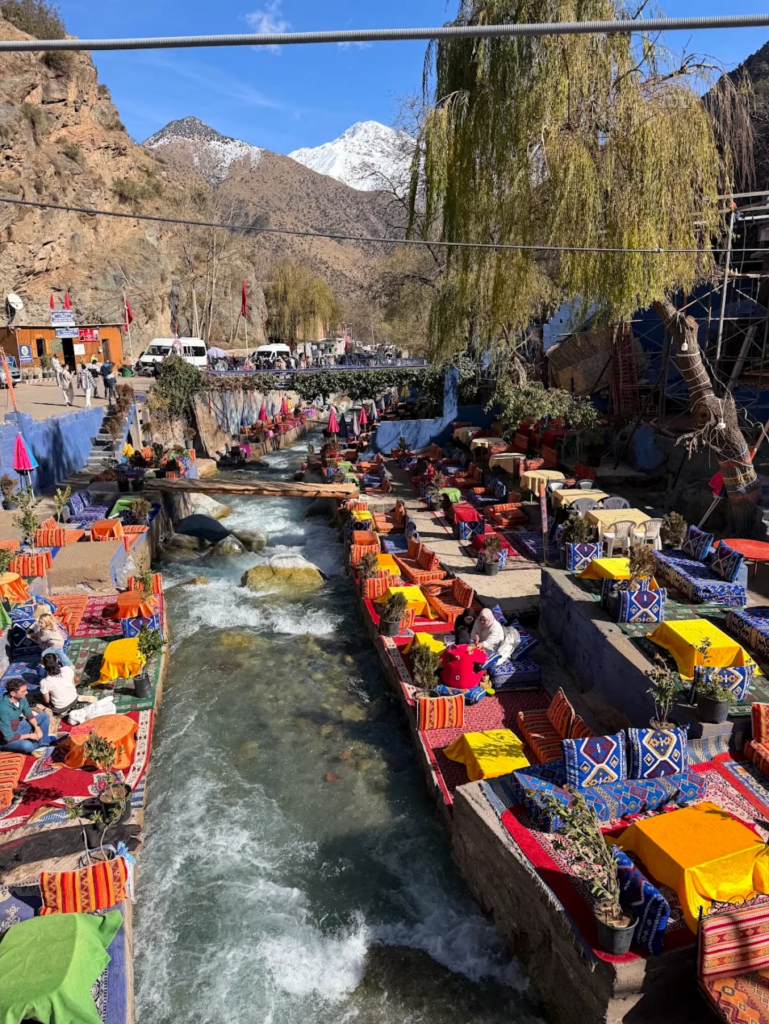 Riverside terraces in the Ourika Valley
