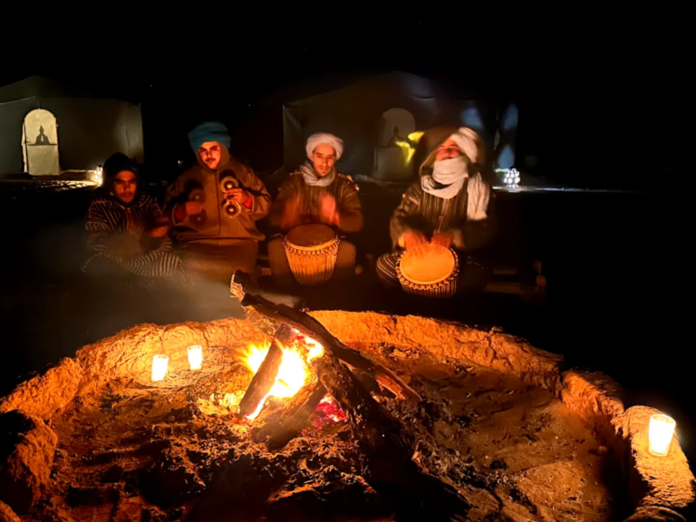 Berber desert camp in the Moroccan Sahara