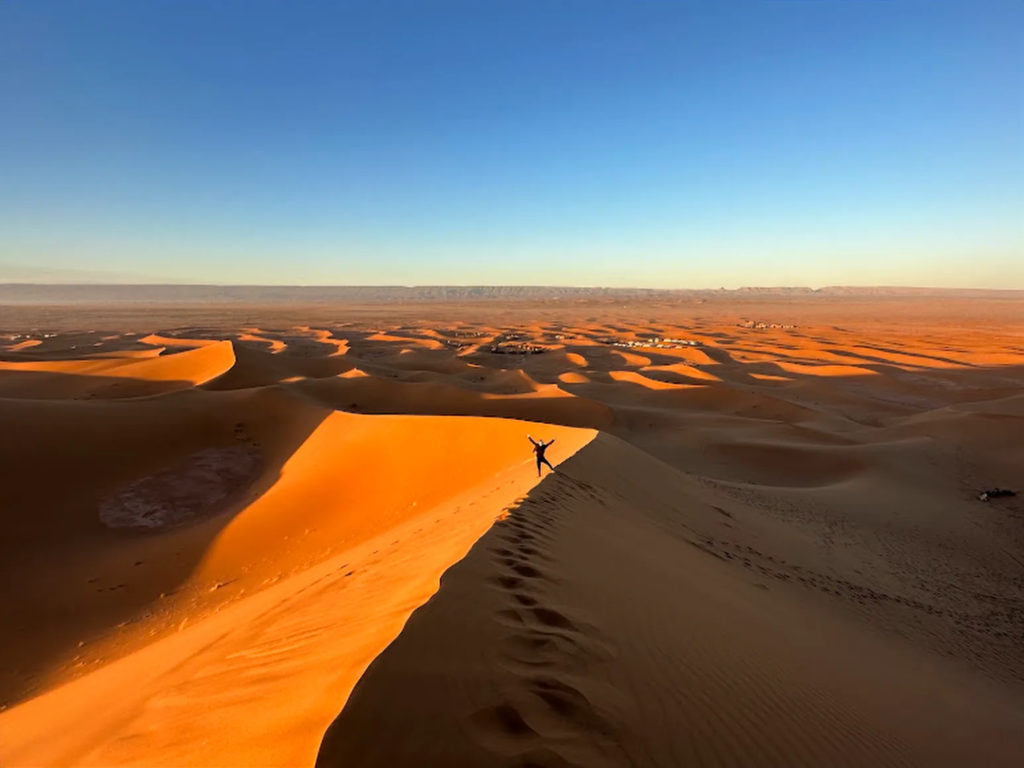 Sand dunes of the Moroccan Sahara