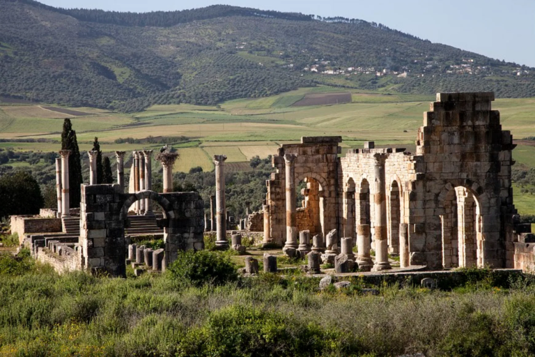 Roman ruins of Volubilis near Meknes